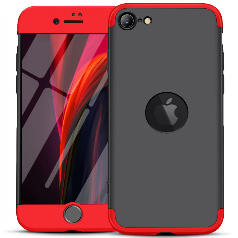 

Пластикова накладка GKK LikGus 360 градусів (орр) на Apple iPhone SE (2020) (Чорний / Червоний) 904634