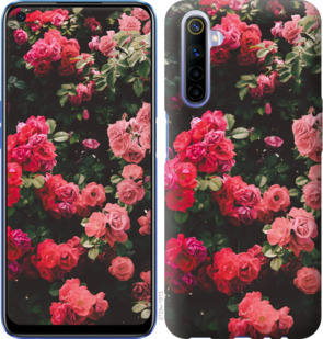 

Чехол Куст с розами для Realme 6 919556