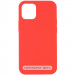 Чехол Silicone Case Full Protective (AA) NO LOGO для Apple iPhone 16 (6.1") (Арбузный / Watermelon red)