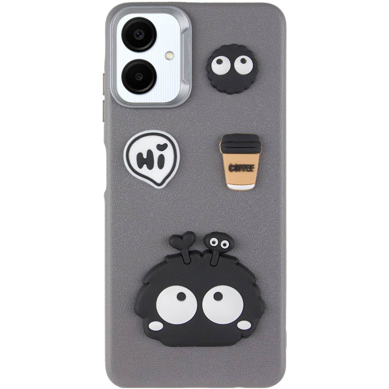 Фото Чехол TPU Leather Toys для Samsung Galaxy A06 (Monster / Grey) на vchehle.ua