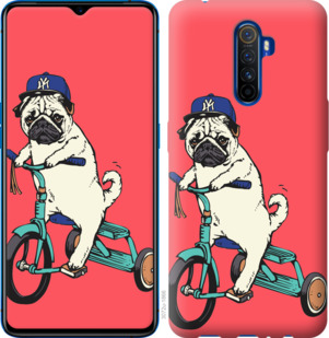

Чохол Мопс на велосипеді на Realme X2 Pro 919737