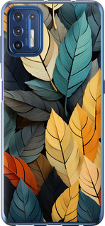 

Чохол Кольорове листя на Motorola G9 Plus 1629799