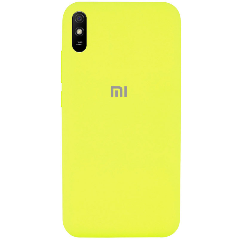 Чехол Silicone Cover Full Protective (AA) для Xiaomi Redmi 9A (Желтый / Flash)