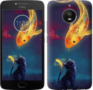 Чехол Кошкин сон для Motorola Moto E4 Plus