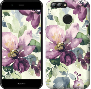 

Чехол Цветы акварелью для Huawei Nova 2 631981