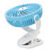 Фото Портативний вентилятор Rechargeable mini fan WD-225C 1200mAh (Blue / White) на vchehle.ua