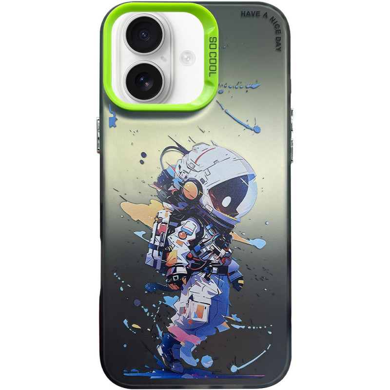 Чехол TPU+PC So Cool для Apple iPhone 16 (6.1") (Astronaut)