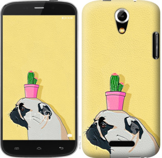 

Чохол Мопс з кактусом на Doogee Y100X 795996