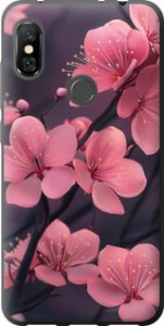 Чехол Пурпурная сакура для Xiaomi Redmi Note 6 Pro