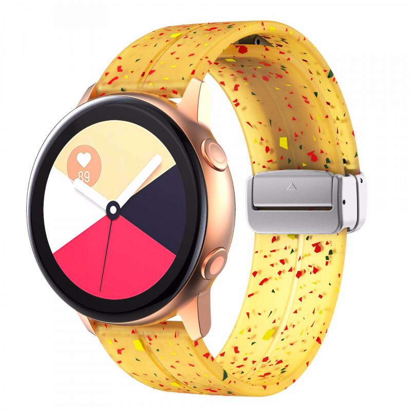 Силіконовий ремінець Splash для Smart Watch 20mm (Yellow)