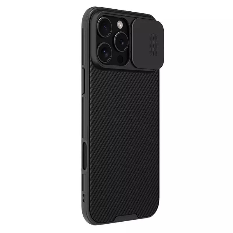 Фото Карбонова накладка Nillkin CamShield Pro на Apple iPhone 16 Pro (6.3") (Black) в маназині vchehle.ua