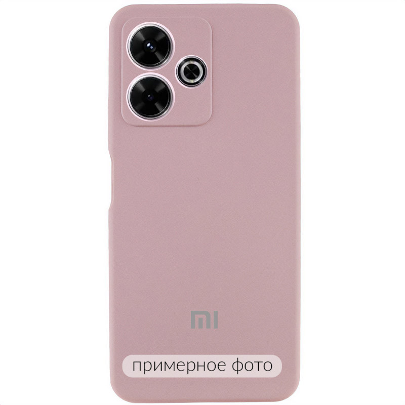 Чехол Silicone Cover Lakshmi Full Camera (AA) with logo для Xiaomi Redmi Note 14S (Розовый / Pink Sand)