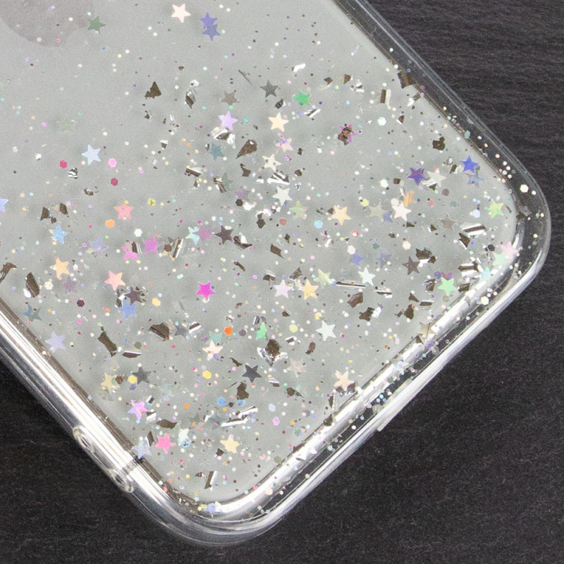 Фото TPU чехол Star Glitter для Apple iPhone 14 Pro (6.1") (Прозрачный) в магазине vchehle.ua