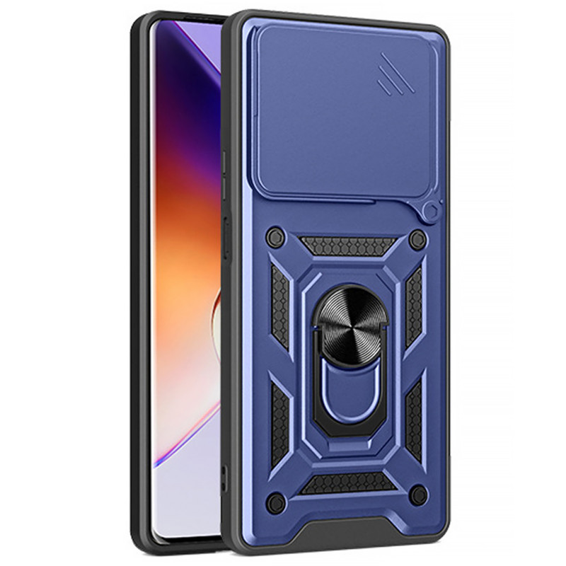 Фото Удароміцний чохол Ummi Camshield Serge Ring на Xiaomi Poco F7 (Синій) на vchehle.ua