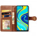 Фото Кожаный чехол-книжка GETMAN Gallant (PU) для Xiaomi Redmi Note 9s / Note 9 Pro / Note 9 Pro Max (Коричневый) на vchehle.ua