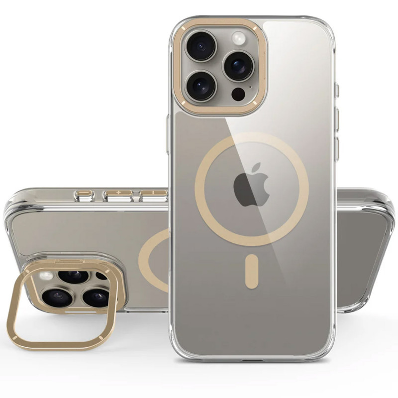 Фото Чехол TPU Space Case Apex with Magnetic Safe для Apple iPhone 16 Pro Max (6.9") (Gold) в магазине vchehle.ua