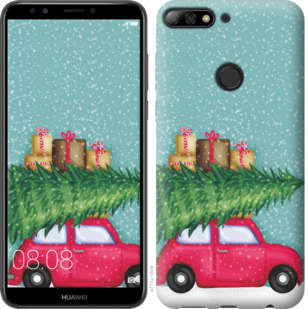 

Чехол Машина с подарками для Huawei Y7 Prime (2018) 867757