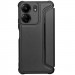 Фото Шкіряний чохол-книжка GETMAN Razor (PU) на Xiaomi Redmi 13C / Poco C65 (Black) на vchehle.ua