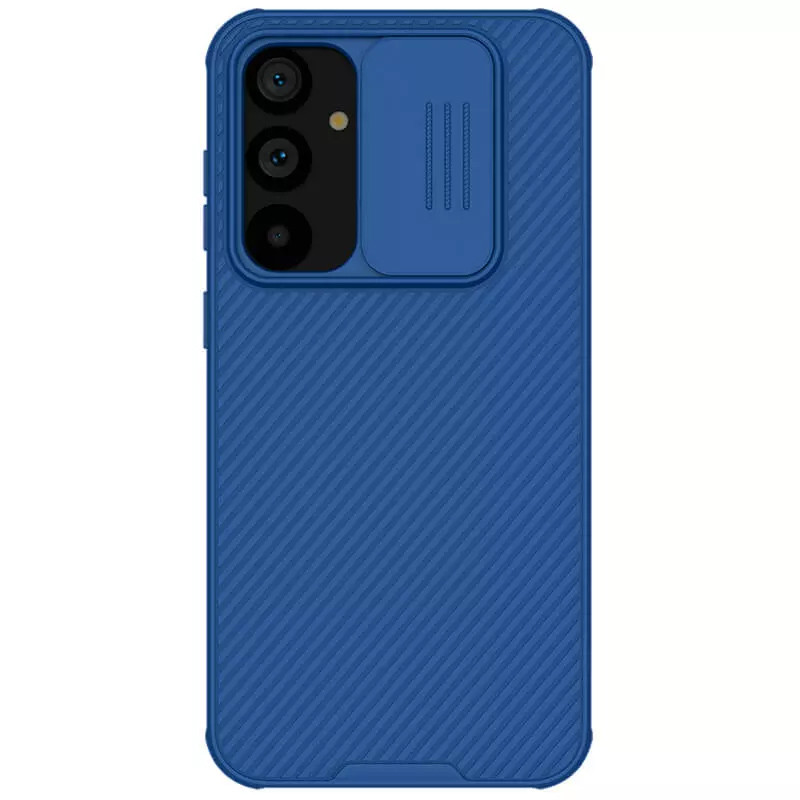 Карбоновая накладка Nillkin CamShield Pro для Samsung Galaxy S23 FE (Blue)