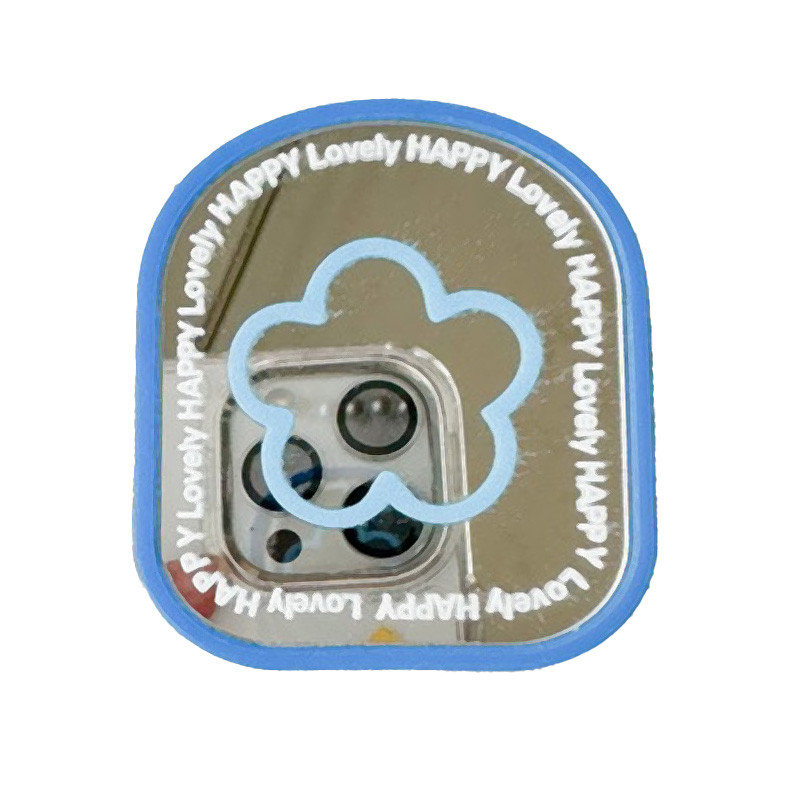 Держатель для телефона Popsocket Mirror is fun (Blue flower)