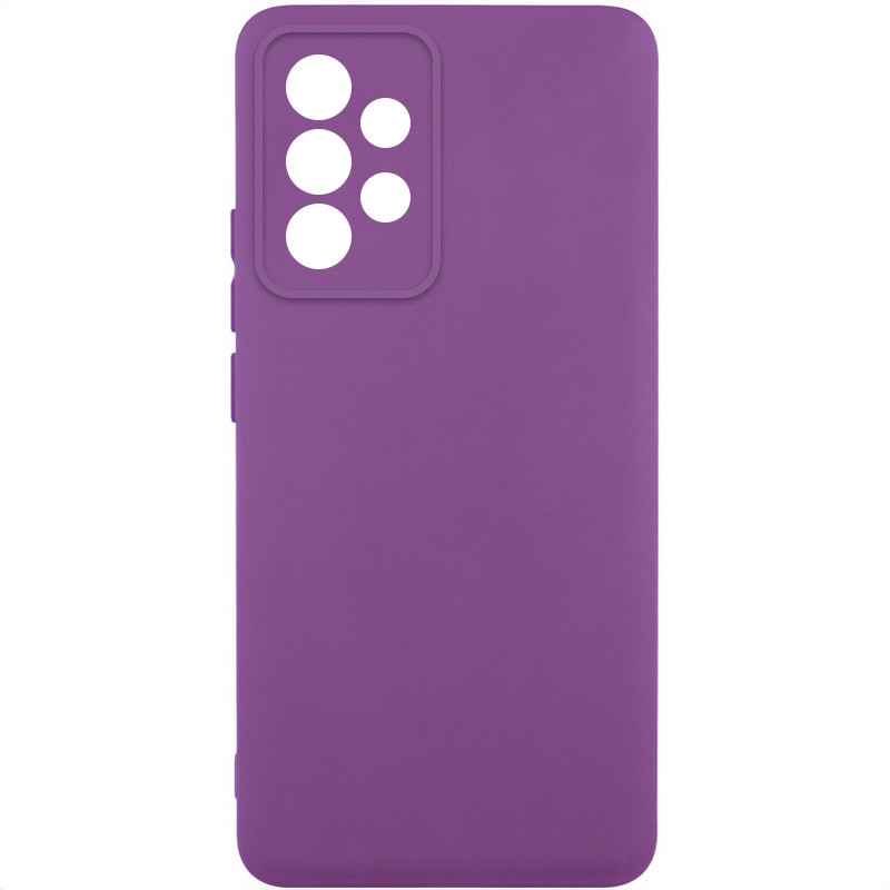 Чехол TPU GETMAN Liquid Silk Full Camera для Samsung Galaxy A52 4G / A52 5G / A52s (Фиолетовый / Grape)