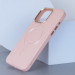 Фото Кожаный чехол Bonbon Leather Metal Style with Magnetic Safe для Apple iPhone 13 Pro (6.1") (Розовый / Light pink) в магазине vchehle.ua