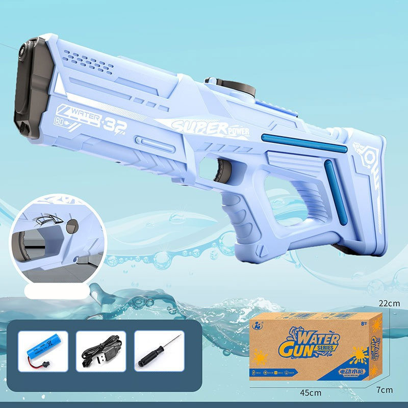 Фото Водний акумуляторний автомат Space Model Water Gun 9002A (750ml) with lithium battery (Light Blue) на vchehle.ua