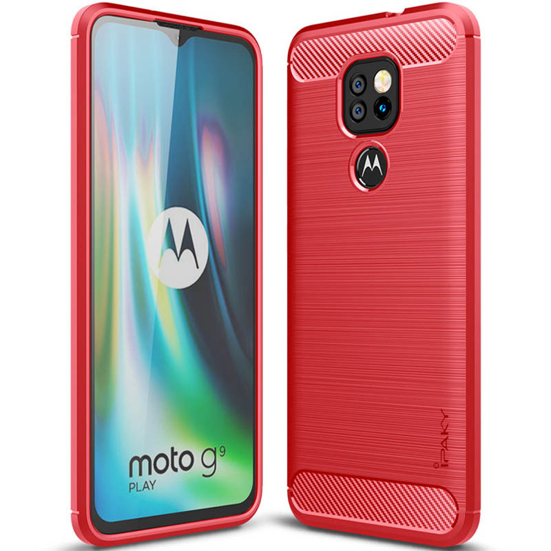 

TPU чехол iPaky Slim Series для Motorola Moto G9 Play (Красный) 1068860