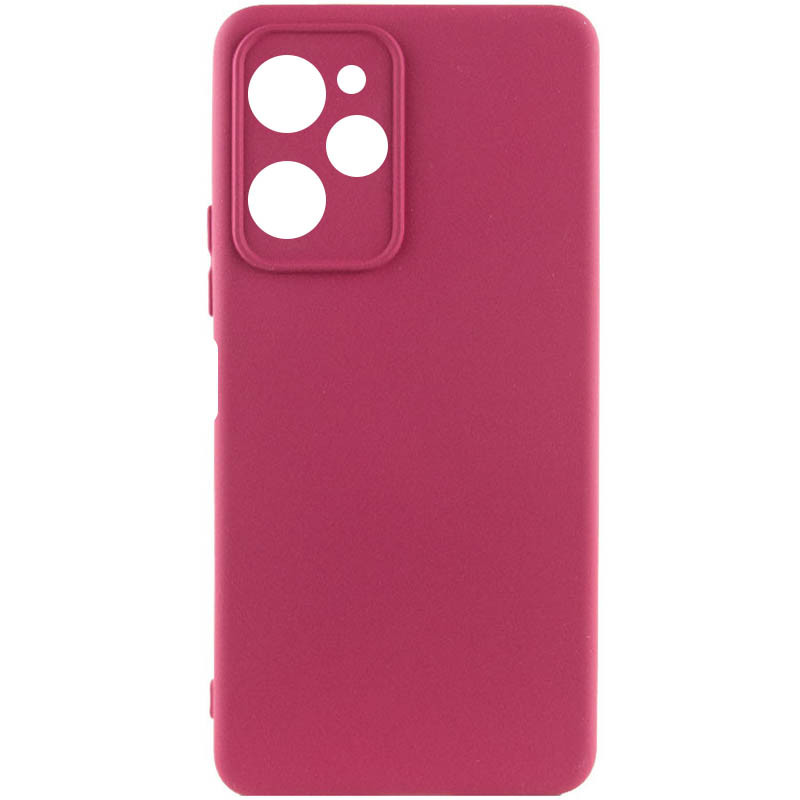 Чехол Silicone Cover Lakshmi Full Camera (A) для Xiaomi Poco X5 Pro 5G (Бордовый / Marsala)