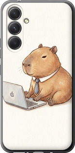 Чехол Funny Capybara CEO Working для Samsung Galaxy A54 A546E