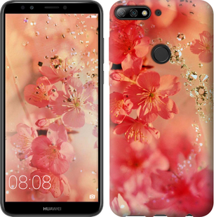 

Чехол Розовые цветы для Huawei Y7 Prime (2018) 673285
