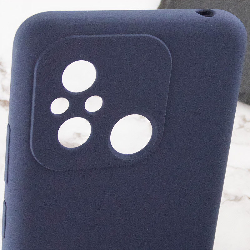 Чохол Silicone Cover Lakshmi Full Camera (AA) with logo на Xiaomi Redmi 12C / Poco C55 (Синій / Midnight blue) в магазині vchehle.ua