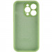 Чохол Silicone Case Full Camera Protective (AA) на Apple iPhone 15 Pro (6.1") (М'ятний / Mint) в магазині vchehle.ua