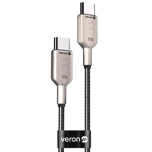 Дата кабель Veron CC04 Nylon Type-C to Type-C 60W (1m)