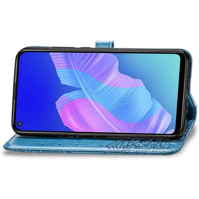 Фото Кожаный чехол-книжка Art Case с визитницей для Samsung Galaxy A21s (Синий) в магазине vchehle.ua