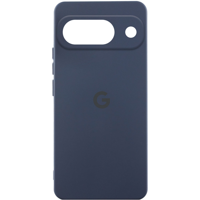 Чехол Silicone Cover Lakshmi Full Camera (AAA) with Logo для Google Pixel 9 (Темно-синий / Midnight blue)