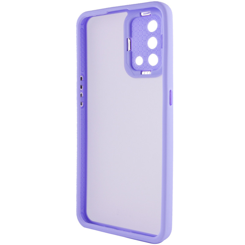 TPU+PC чохол Accent на Oppo A74 4G (White / Purple) в магазині vchehle.ua