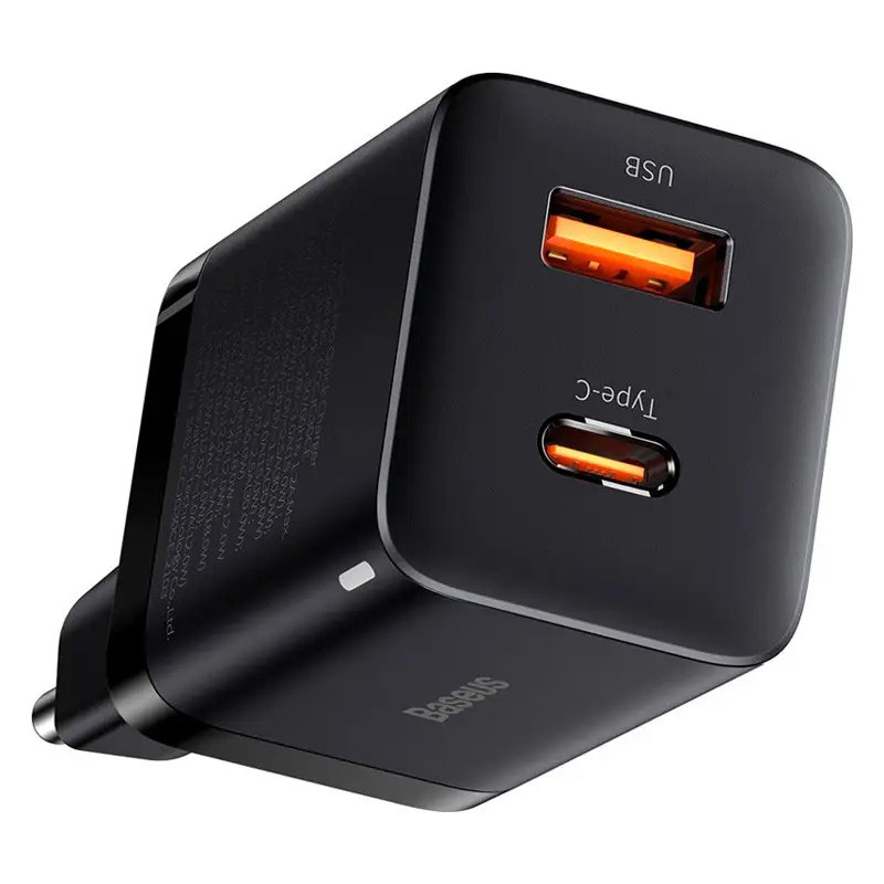 Купить СЗУ Baseus Super Si Pro Quick Charger 30W (1USB-A/1C) (CCSUPP-E) (Black) на vchehle.ua