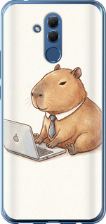 Чехол Funny Capybara CEO Working для Huawei Mate 20 Lite