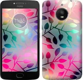Чехол Листья для Motorola Moto E4 Plus