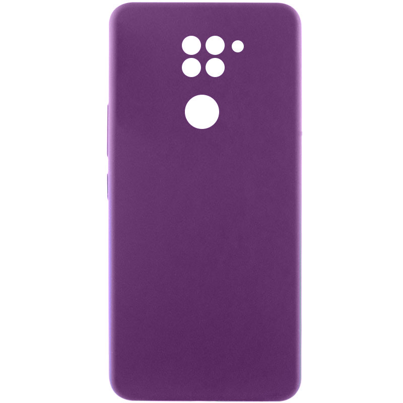 Чехол Silicone Cover Lakshmi Full Camera (AAA) для Xiaomi Redmi Note 9 / Redmi 10X (Сливовый / Purple)