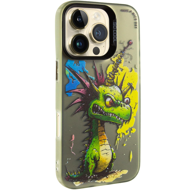Чехол TPU+PC So Cool для Apple iPhone 16 Pro (6.3") (Dragon)