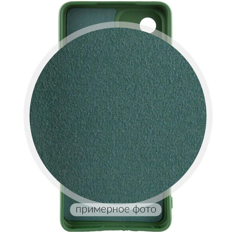Фото Чехол Silicone Cover Lakshmi Full Camera (AA) with logo для Xiaomi Redmi Note 14S (Зеленый / Dark green) на vchehle.ua