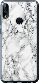 Чохол Мармур білий на Asus Zenfone Max Pro M2 ZB631KL