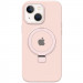 Чохол Silicone Case Full Protective with Ring на Apple iPhone 13 / 14 (6.1") (Pink)