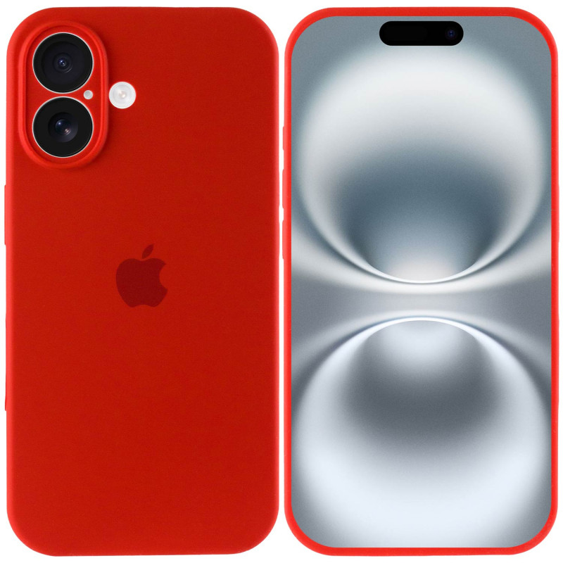 Фото Чохол Silicone Case Full Camera Protective (AA) на Apple iPhone 16 Plus (6.7") (Червоний / Red) в маназині vchehle.ua