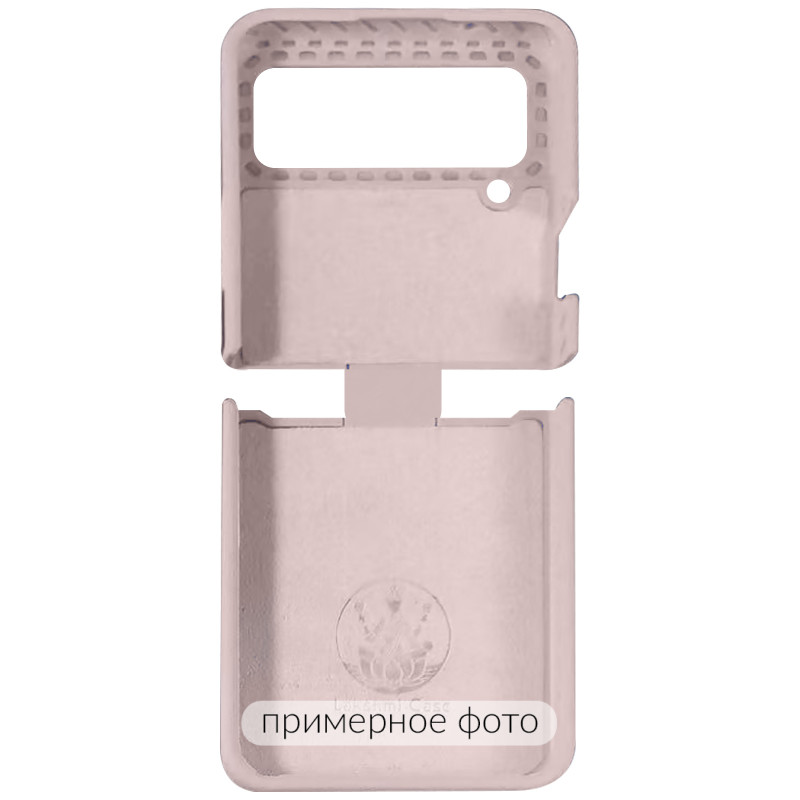 Фото Чехол Foldables Silicone Cover Lakshmi (AAA) для Samsung Galaxy Z Flip4 (Розовый / Pink Sand) на vchehle.ua