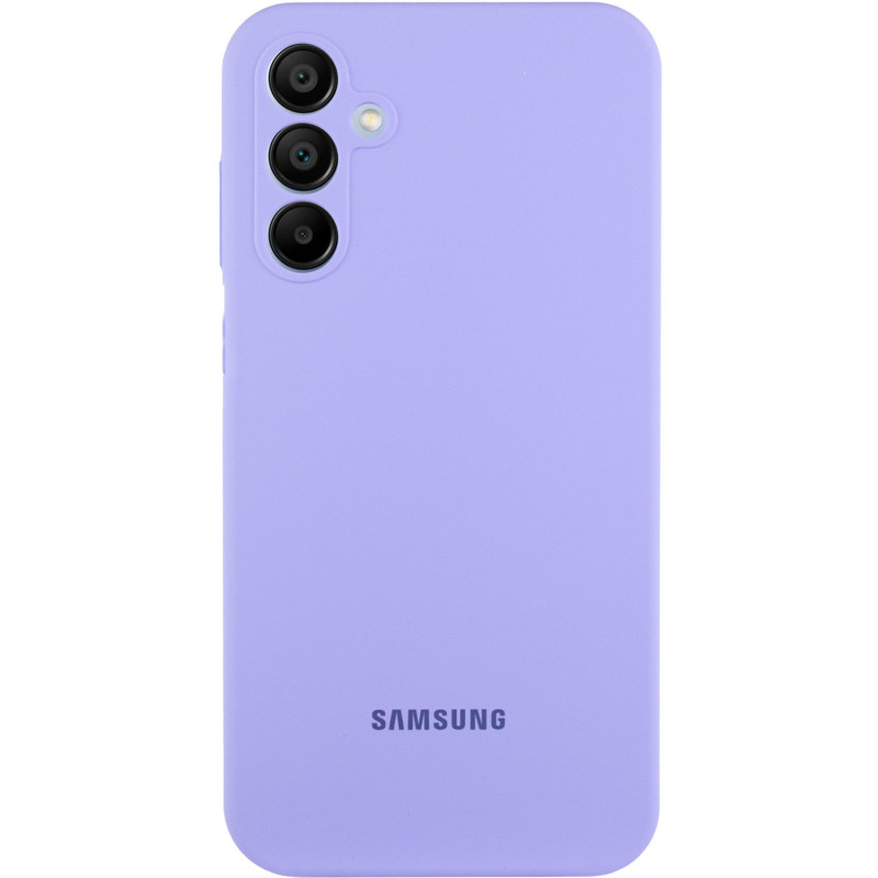 Чохол Silicone Cover Lakshmi Full Camera (AAA) with Logo на Samsung Galaxy S23 FE (Бузковий / Dasheen)