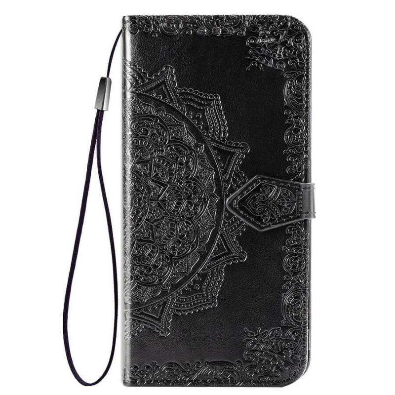 Кожаный чехол-книжка Art Case с визитницей для Xiaomi Redmi 8 (Черный)