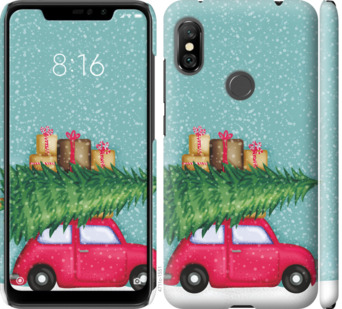 

Чехол Машина с подарками для Xiaomi Redmi Note 6 Pro 867610